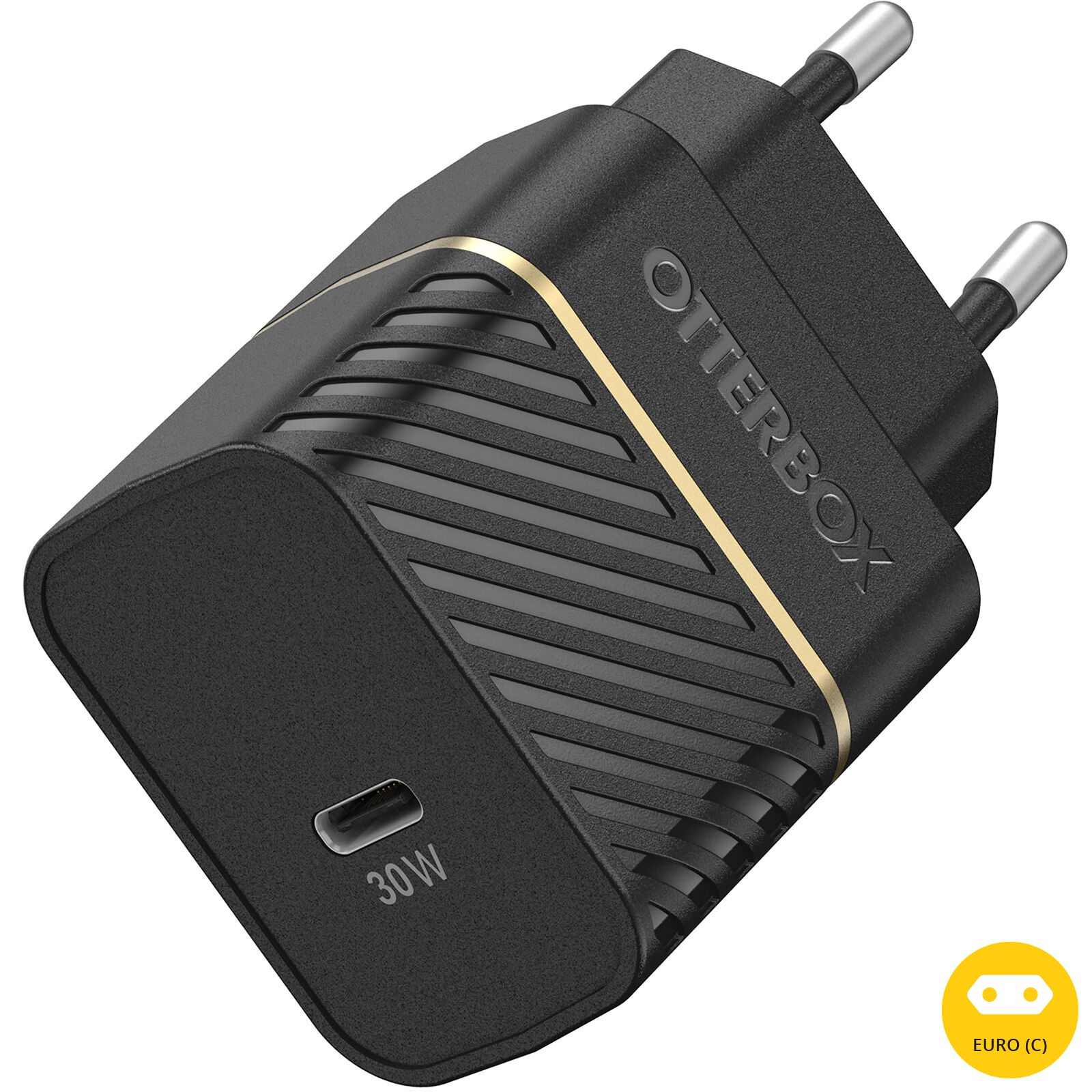 Photos - Charger OtterBox USB-C Fast Charge Wall , 30W Black Shimmer 78-80483 