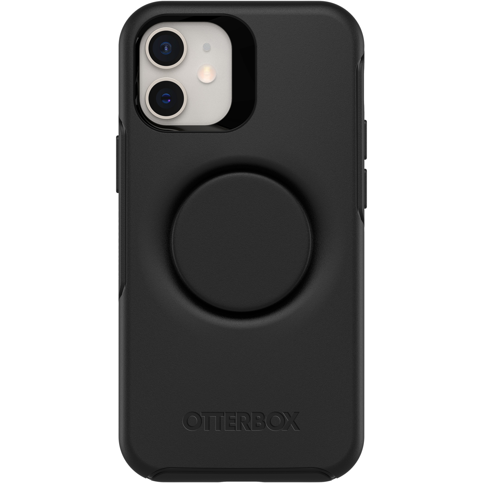 Photos - Case OtterBox iPhone 12 mini Otter + Pop Symmetry Series  Black 77-65388 