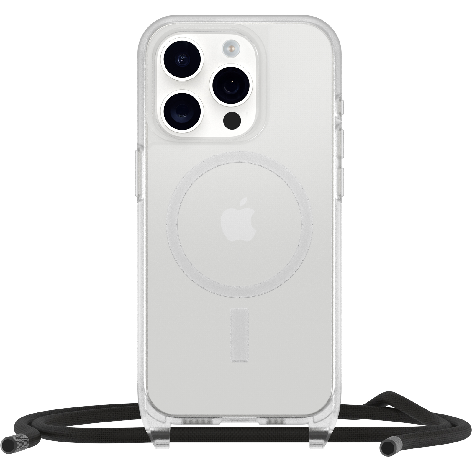 Iphone 15 Pro Case With Strap | React Series Necklace Magsafe Clear