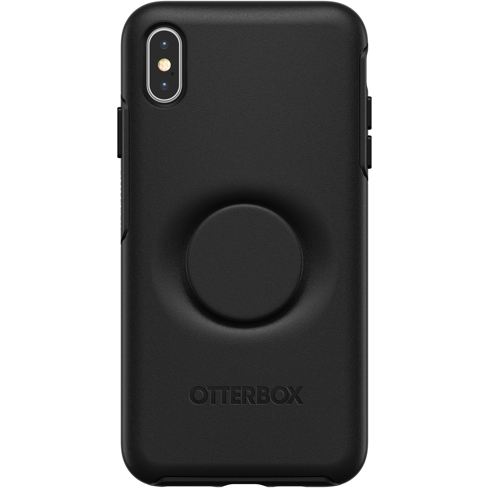 Photos - Case OtterBox Otter + Pop Symmetry Series for iPhone Xs Max Black 77-61741 