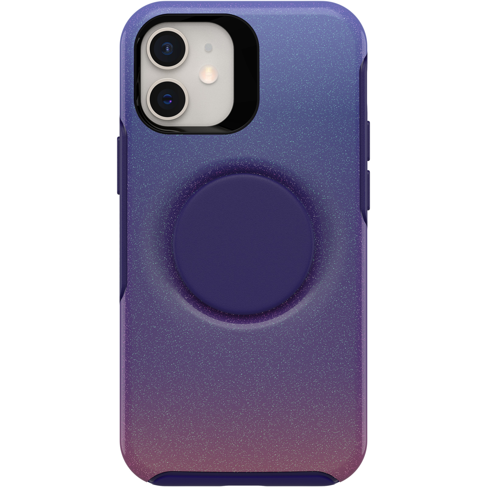 Photos - Case OtterBox iPhone 12 mini Otter + Pop Symmetry Series  Violet Dusk 77-65 