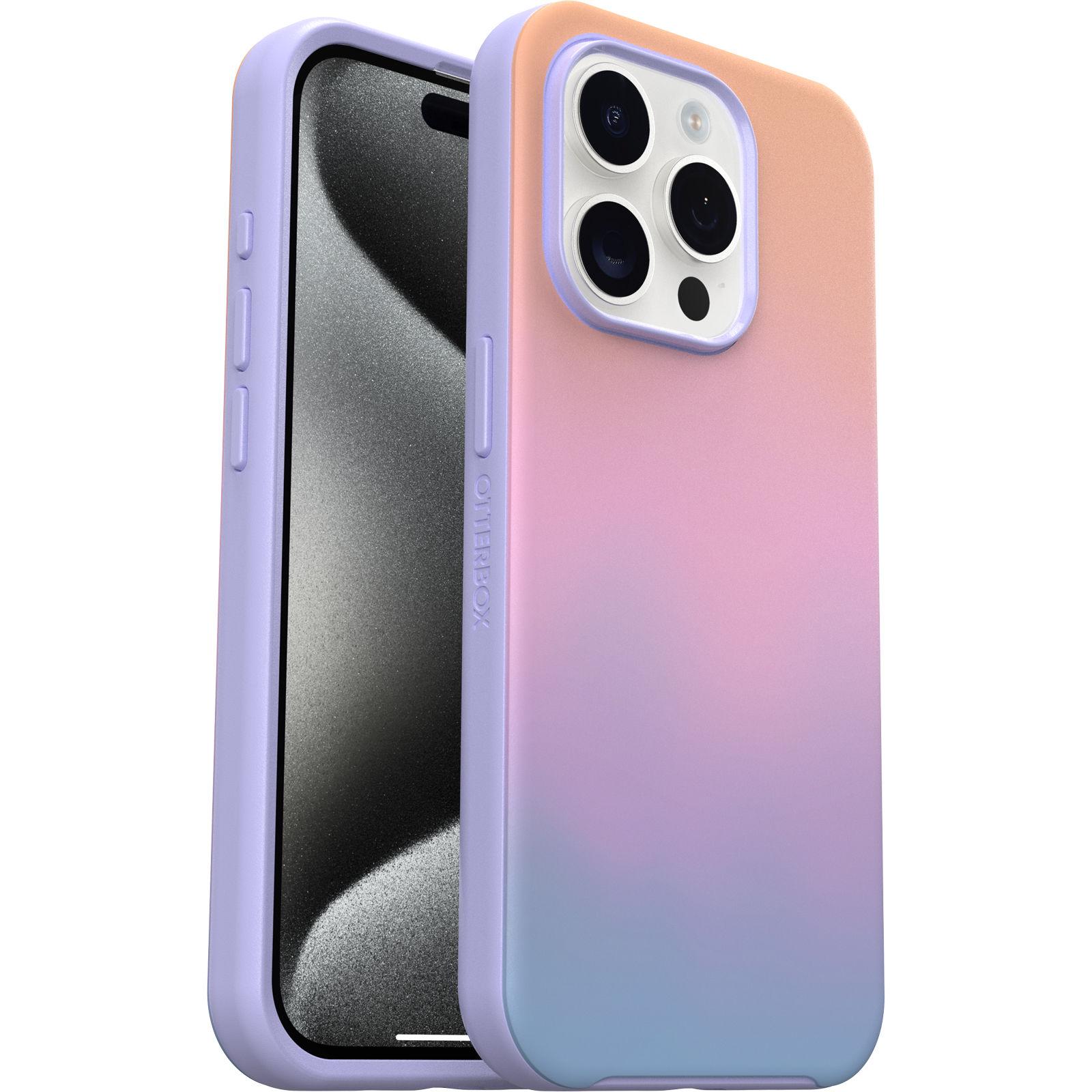 Photos - Case OtterBox iPhone 15 Pro  | Symmetry Series for MagSafe Soft Sunset 77-9 