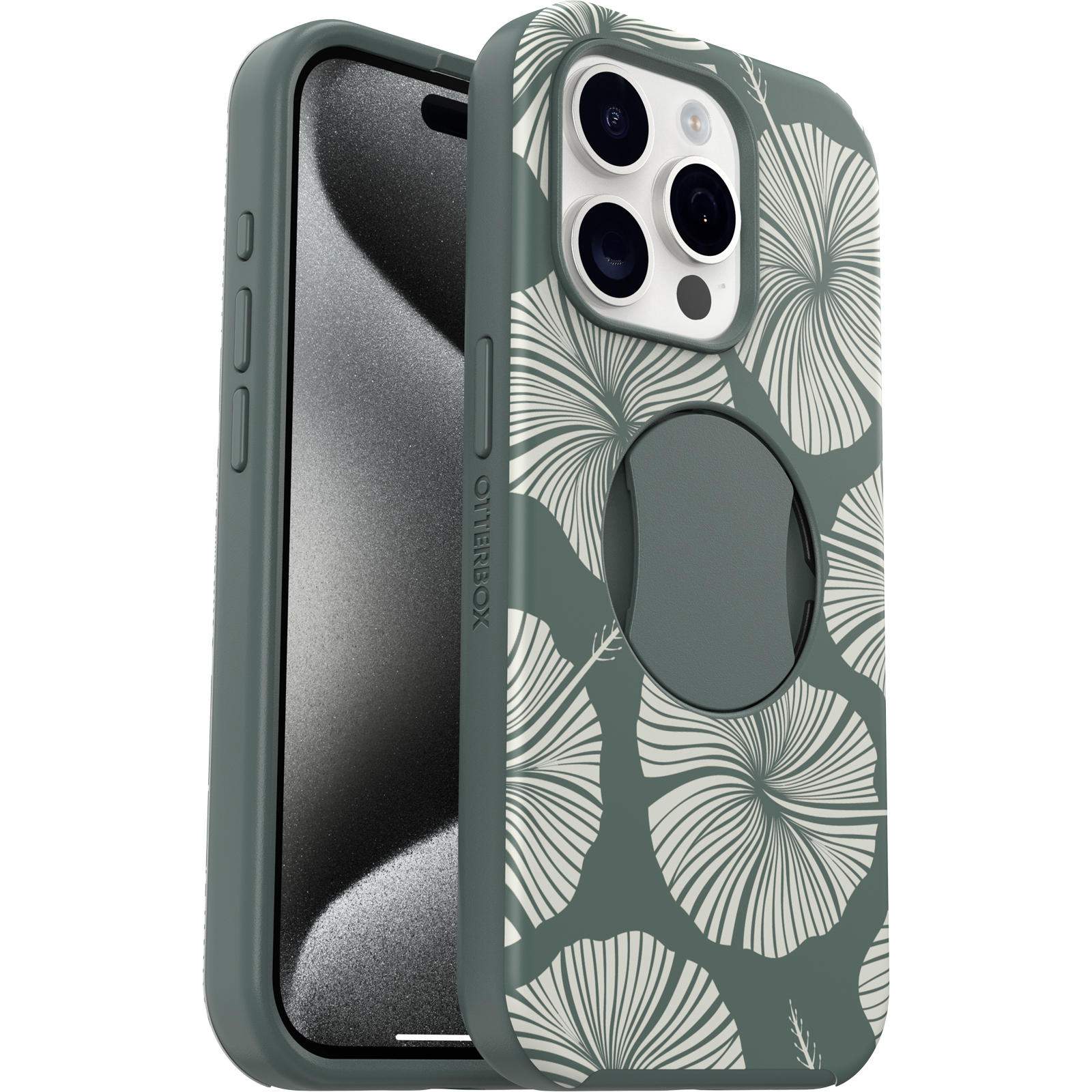 iPhone 15 Pro Case | OtterBox OtterGrip Symmetry Series for MagSafe Island Getaway