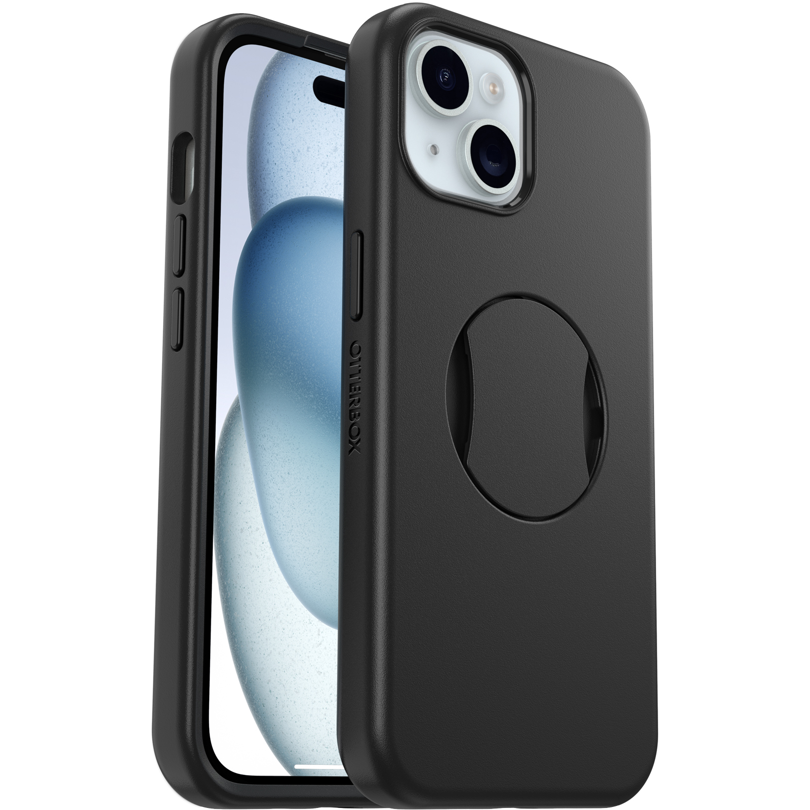 iPhone 15 Case | OtterBox OtterGrip Symmetry Series for MagSafe Black