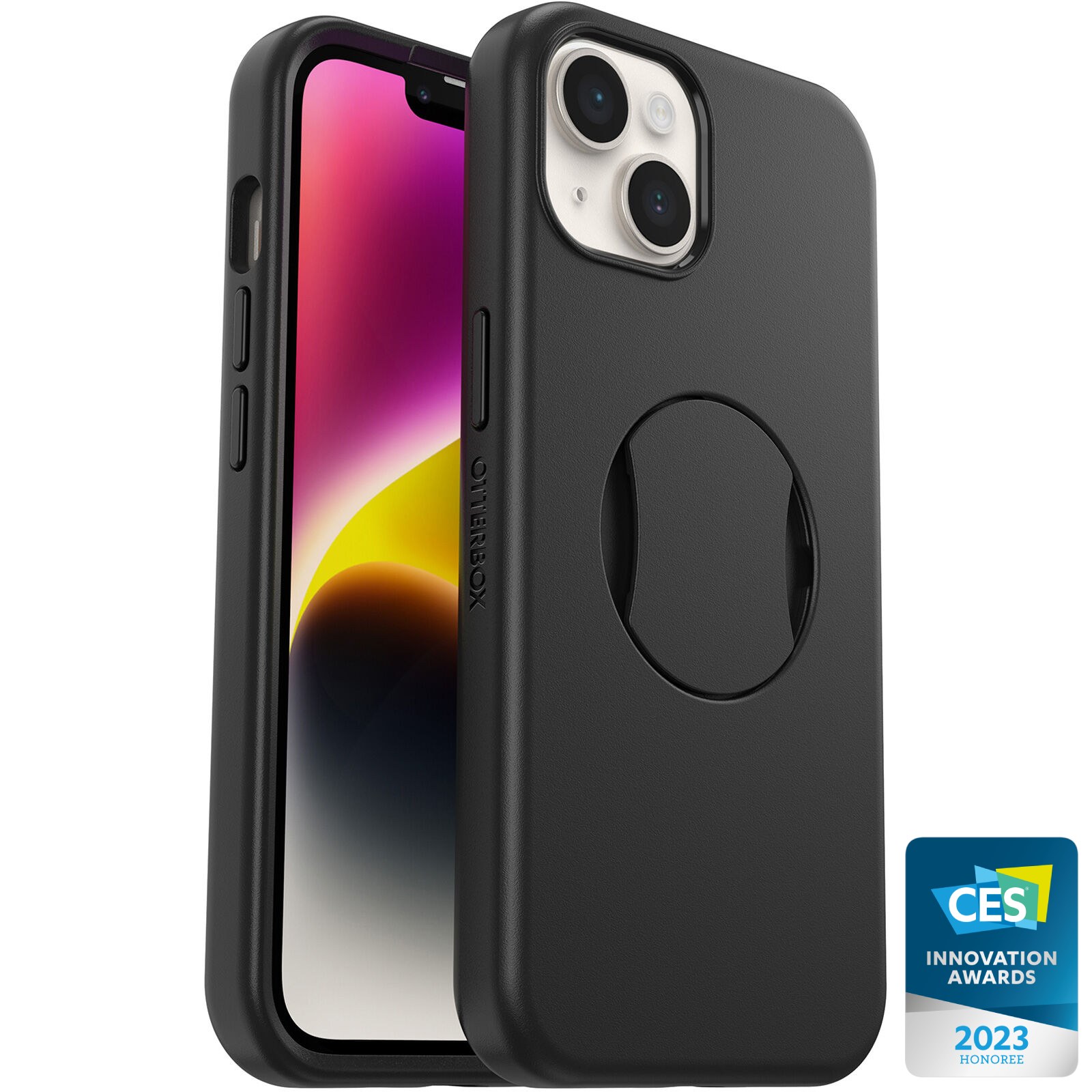 Photos - Case OtterBox iPhone 14 and iPhone 13  | OtterGrip Symmetry Series Black 77 